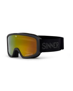 Gafas de esquí Sinner Aura con lente naranja y detalles en negro
