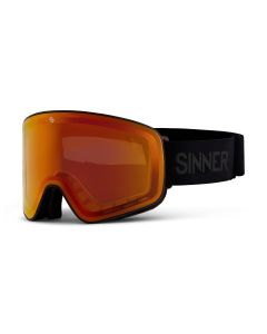 Gafas de esquí Sinner Aura con lente naranja y detalles en negro