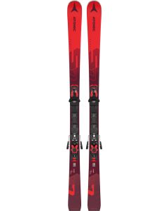 Atomic Redster G7 -punaiset laskettelusukset siteiden kanssa