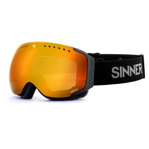 Sinner Emerald Ski Bril – Mat Zwart – Oranje spigellens