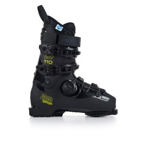 Fischer RC 90 Black -laskukenkä, sivukuva, musta, ammattilaistason laskuvälineet